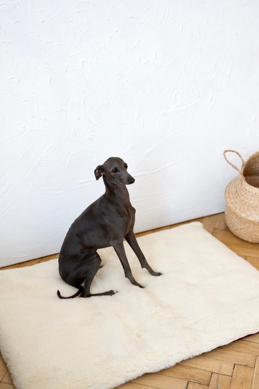 Wooly mat - carré ou rectangulaire - Blanc